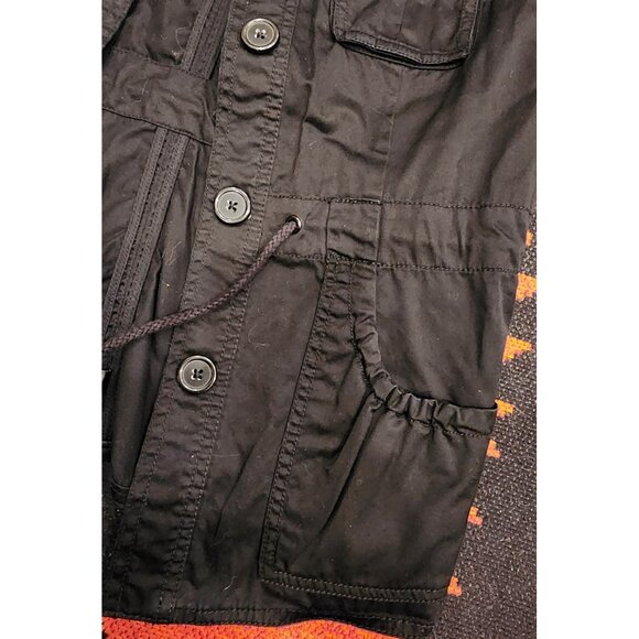 NEW H&M Divided Womens Black Utility Jacket Size 12 - Picture 14 of 14